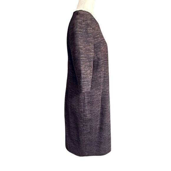 Hobbs London Wool Blend Sheath Dress Brown Sz 12 Classic Heritage Quiet Luxury - Picture 4 of 8